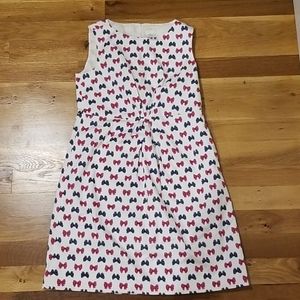 Jcrew dress with bows on it.
